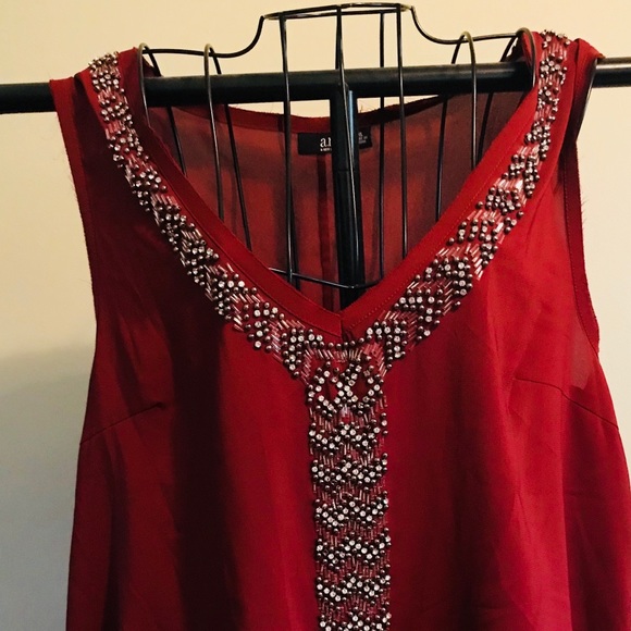 a.n.a Tops - A.N.A. Swing type embellished tank